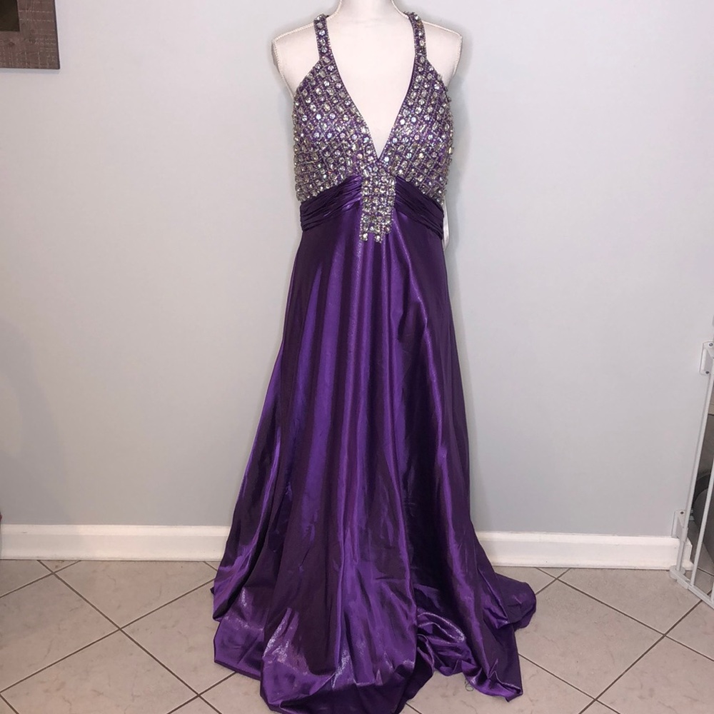 Cinderella purple beaded dress